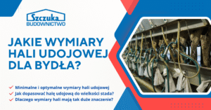 wymiary hali udojowej dla bydła – optymalne wymiary, dopasowanie do stada, znaczenie parametrów